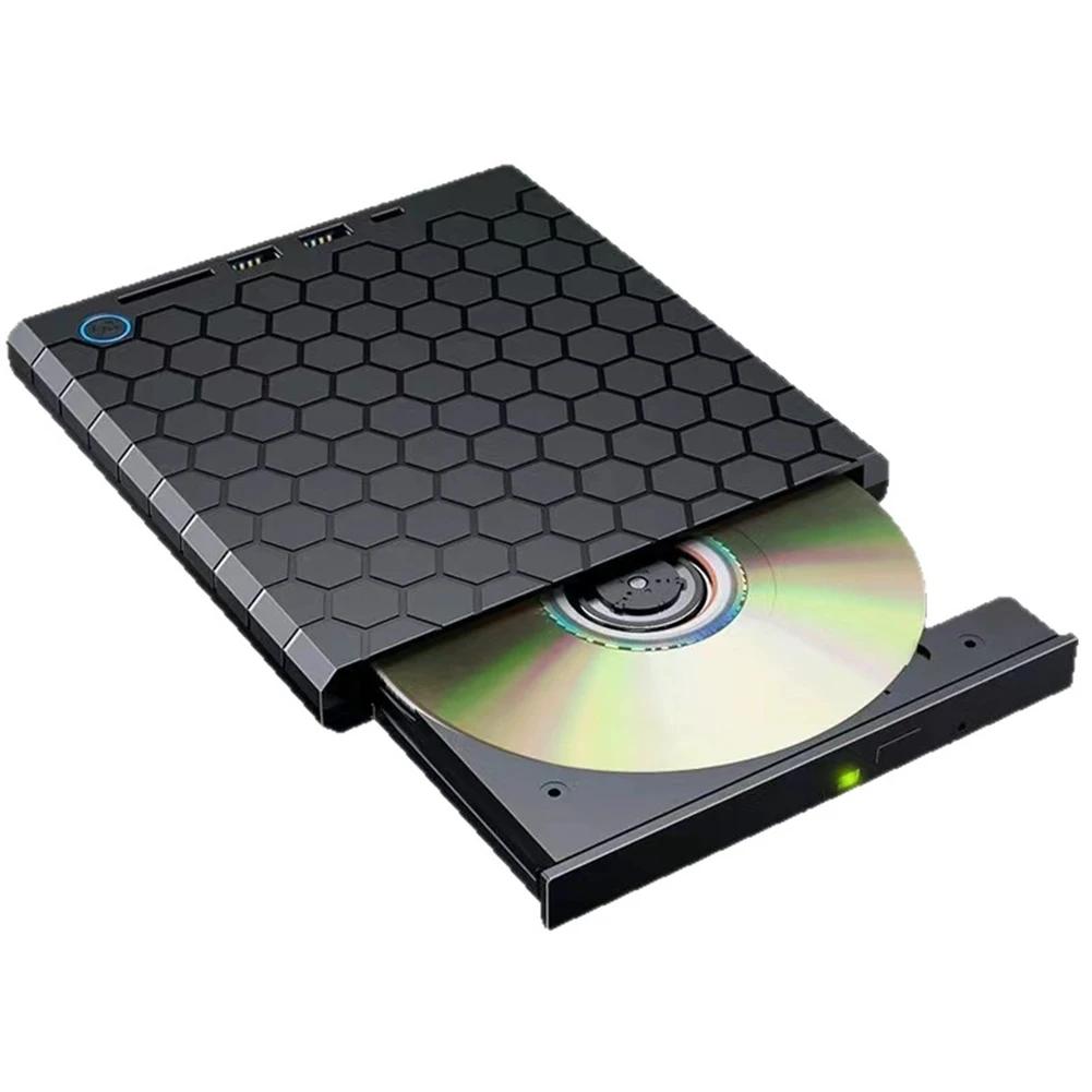 USB External DVD Drive CD Player Reader DVD-ROM CD-ROM USB3.0/USB2.0/Type C External DVD Player For PC Desktop Computer