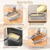 Silicone Bread Pan Liner Non-stick Baking Mat, Food-grade Reusable Bread Tray Homemade Baking Aids with Non-slip Edges