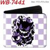 Pokemon Anime Folding Leather Wallet Short Cartoon Game Card Holder Coin Purse for Men Women Multi-Card Brown