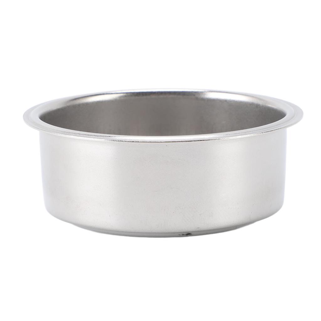 3pcs 51mm Filter Basket Reusable Stainless Steel Coffee Filter Double Layer 2 Cups Coffee Portafilte