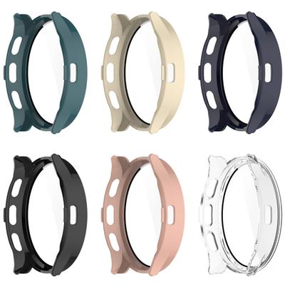 Yousheng Smart Watch Protective Case for Garmin Venu3S Full Protection High Clarity Anti-Scratch PC Temperted Glass Cover for Garmin Venu 3S