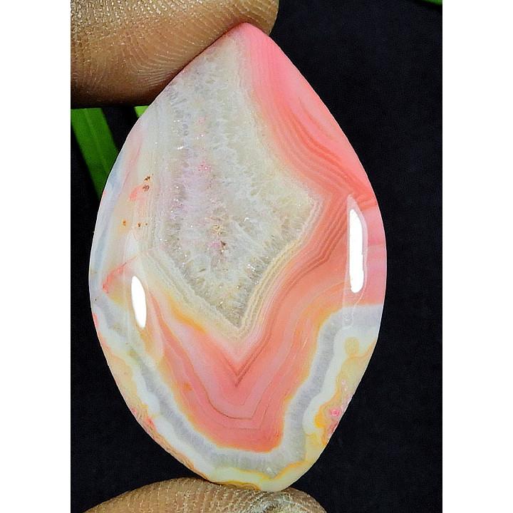 48Cts. Dyed Onyx Agate Marquise Shape Cabochon Loose Gemstone 27X44MM SK-4337