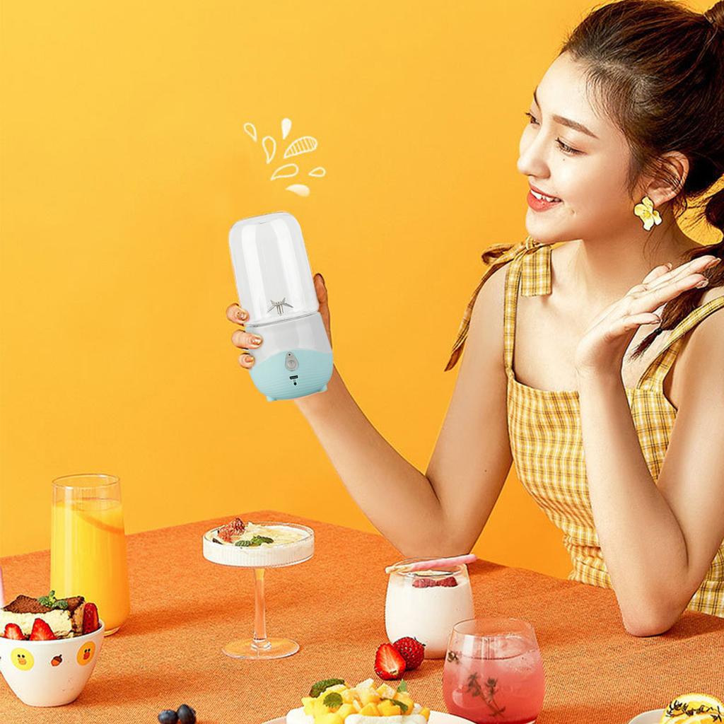 Portable Stirrer Personals Stirrer For Shakes And Slushie Fruit Juicer USB Rechargeable With 4 Blades Handheld Blenders For Sports Travel And Outdoors