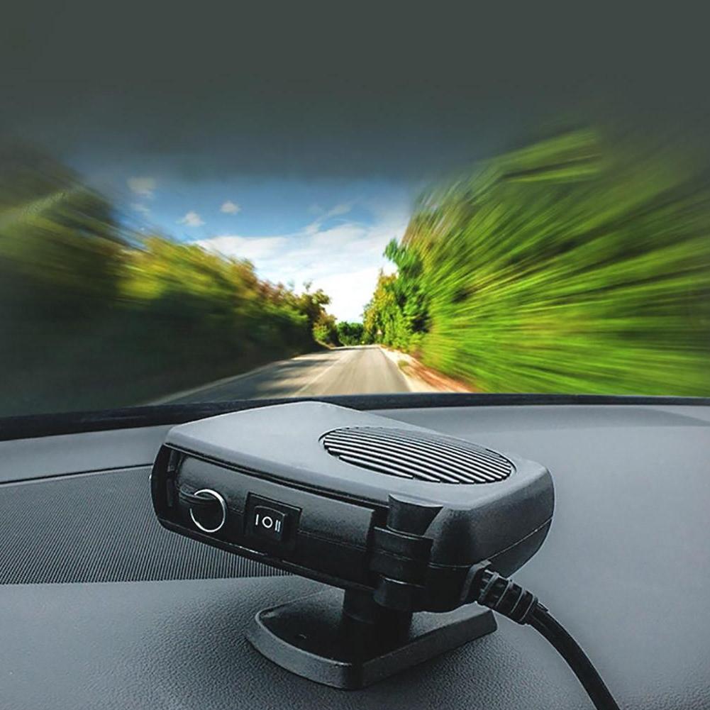 2IN1Car Heater&Cooling Fan 12V 120W/24V 200W Portable Electric Windshield Defroster Defogger Demister,Anti-Fog Heating Dryer