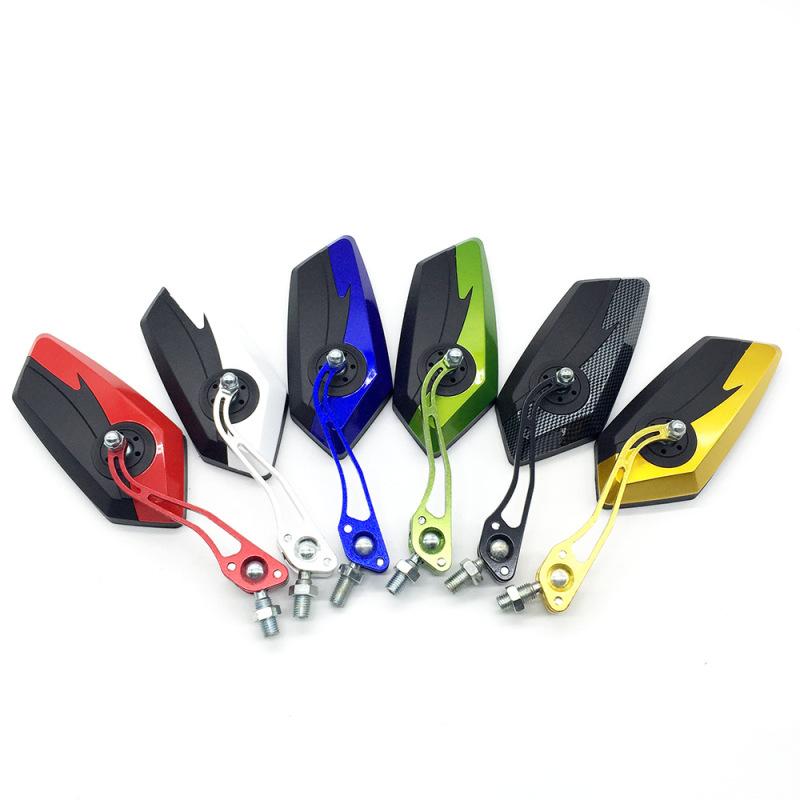 

1 пара мотоцикла бокового зеркала заднего вида задним ходом вспомогательное зеркало регулируемый рефлектор модифицированные детали