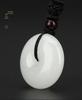 Certified Unisex Hetian Jade Ping'an Pendant