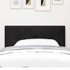 Headboard Black 80 cm Velvet