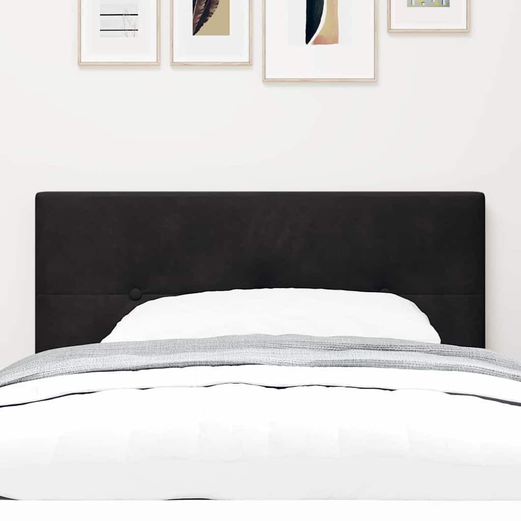 Headboard Black 80 cm Velvet