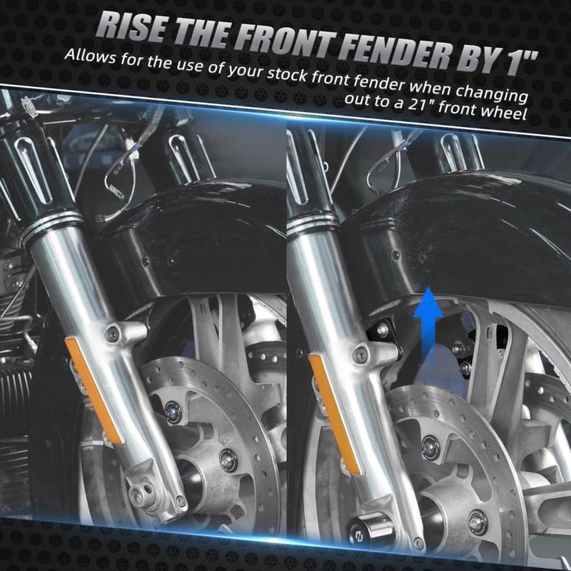 1" Riser Front Fender Bracket For Harley Touring Road King FLHR FLHRXS Electra Glide Street Glide CVO Road Glide Ultra Limited