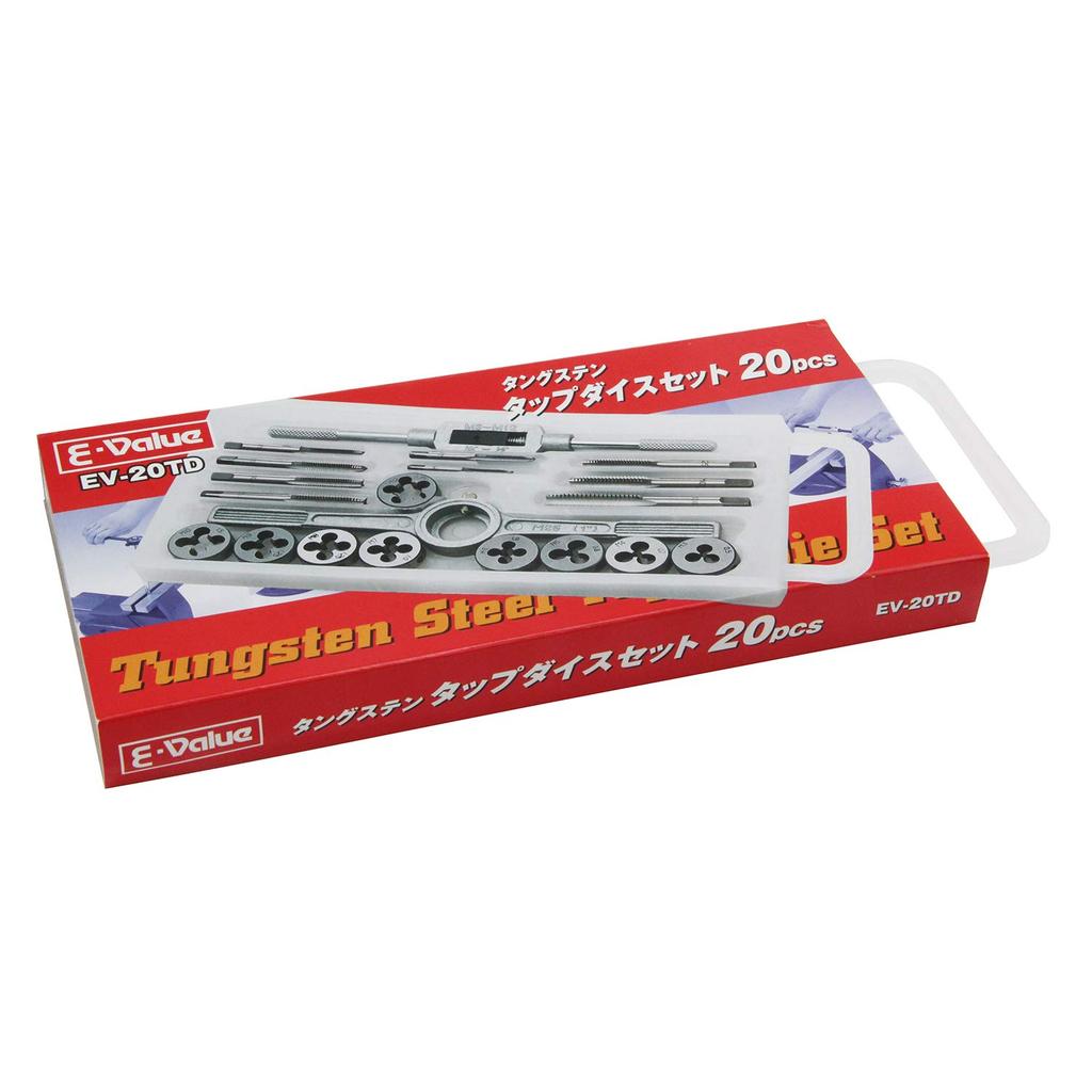 Tap and Die Set 20PCS E-Value EV-20TD