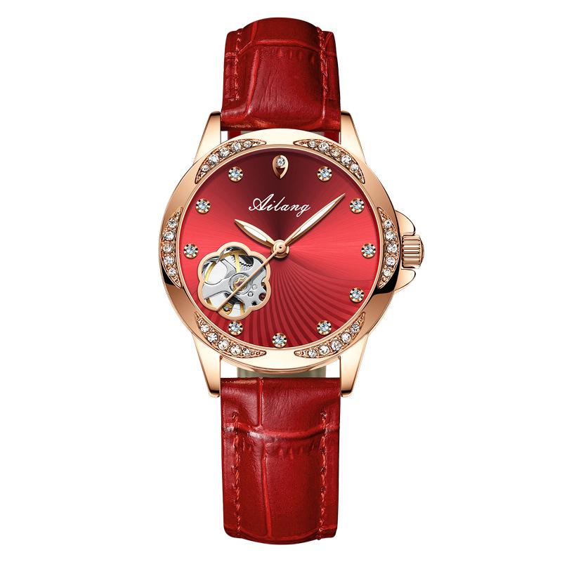 

Ai Lang Women s Automatic Diamond Skeleton Mechanical Watch