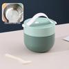 Portable Insulated Stainless Steel Soup Bowl with Spoon for Office, Students, and Children