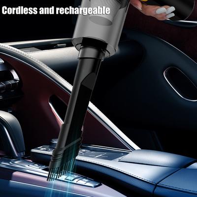 Car Vacuum Cleaner 12000Pa 2 In 1 Wet and Dry Dual Use Cordless Handheld Portable USB Rechargeable Car Vacuum for Home