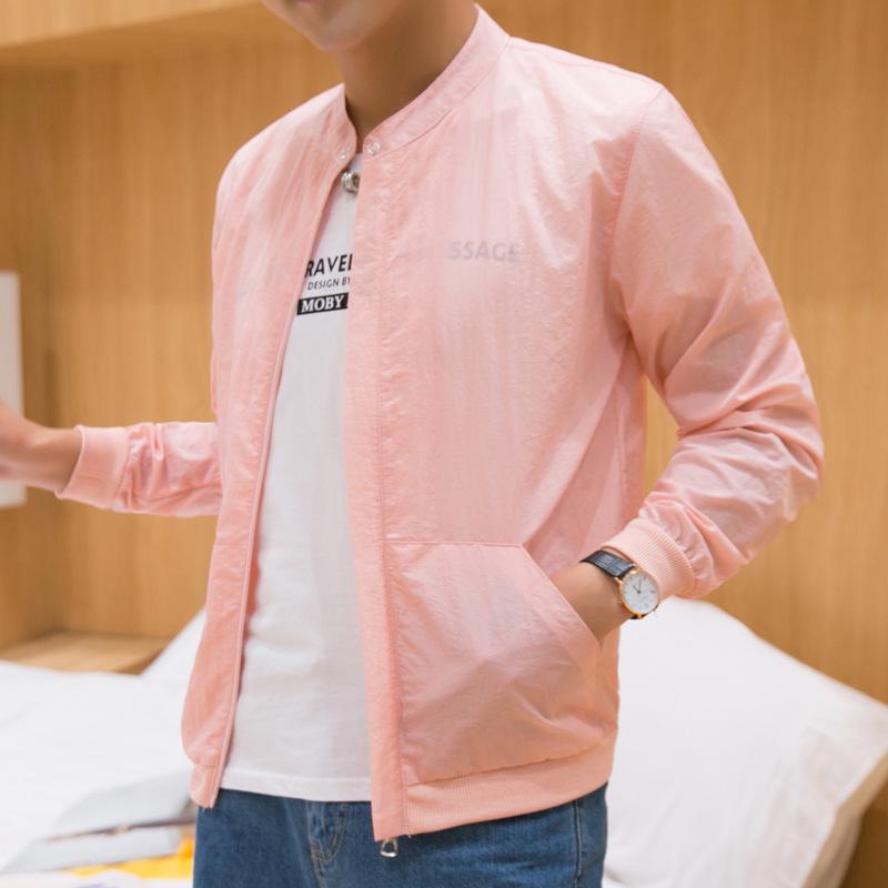 Men's Summer Quick-Dry Breathable Sun Protection Windbreaker for Outdoor Sports and Fashionable Casual Wear