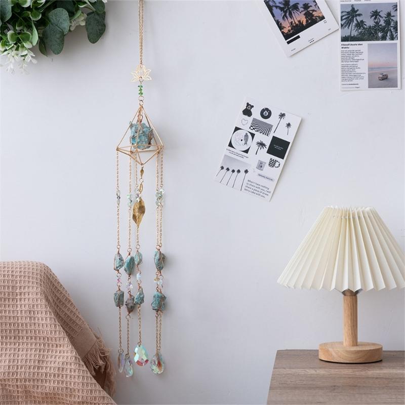 Suncatchers Prismes Pendants Handmade Crystal Windchime Suncatchers Window Hanging Decorations for Window Bedroom