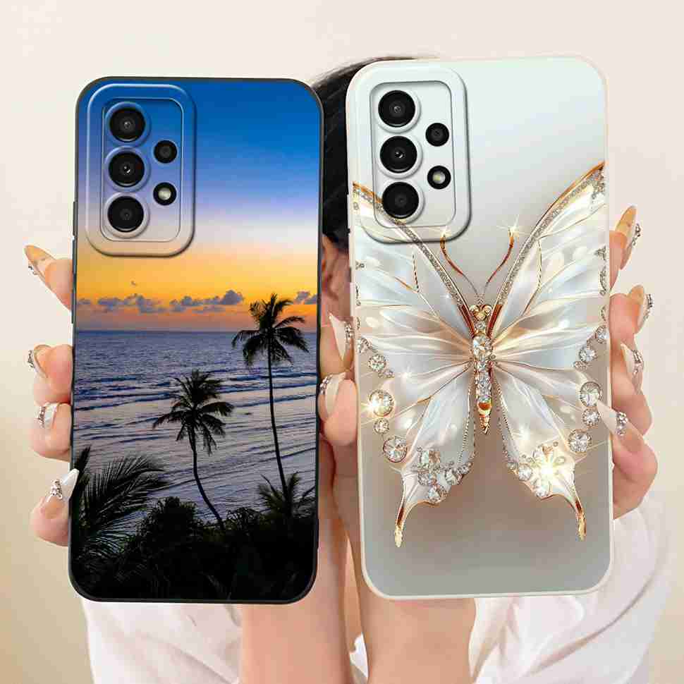 6.5" Casing For Samsung A 53 A53 5G Luxury Pattern Soft Silicone ShockProof Phone Cases Samsung Galaxy A53 5G casing