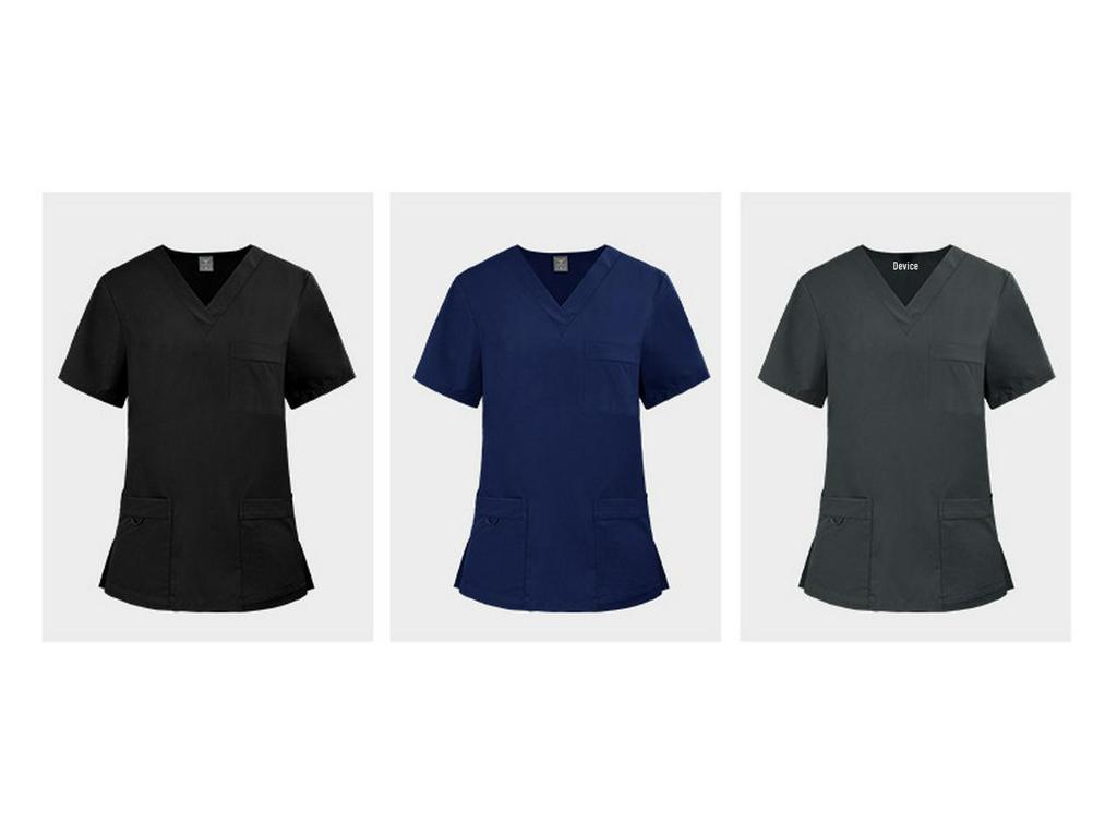 Unisex Plus Size Nurse and Salon Uniform Set - Various Colors Available