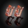 Multicolored Earring Vintage Zirconia Rose Gold Plated Custom Fine Jewelry Earrings 2024