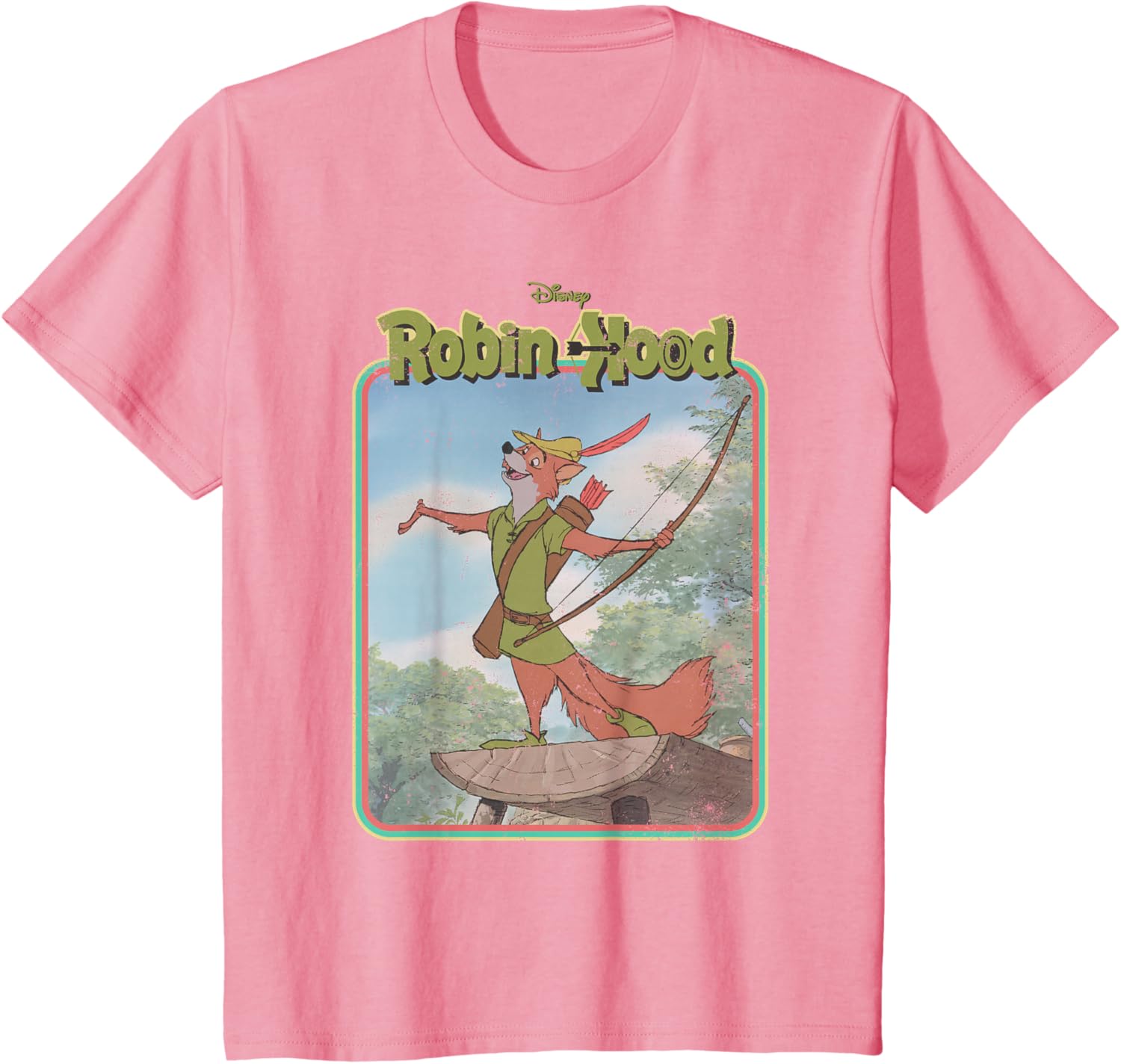 Disney Robin Hood Retro T-Shirt L розовый
