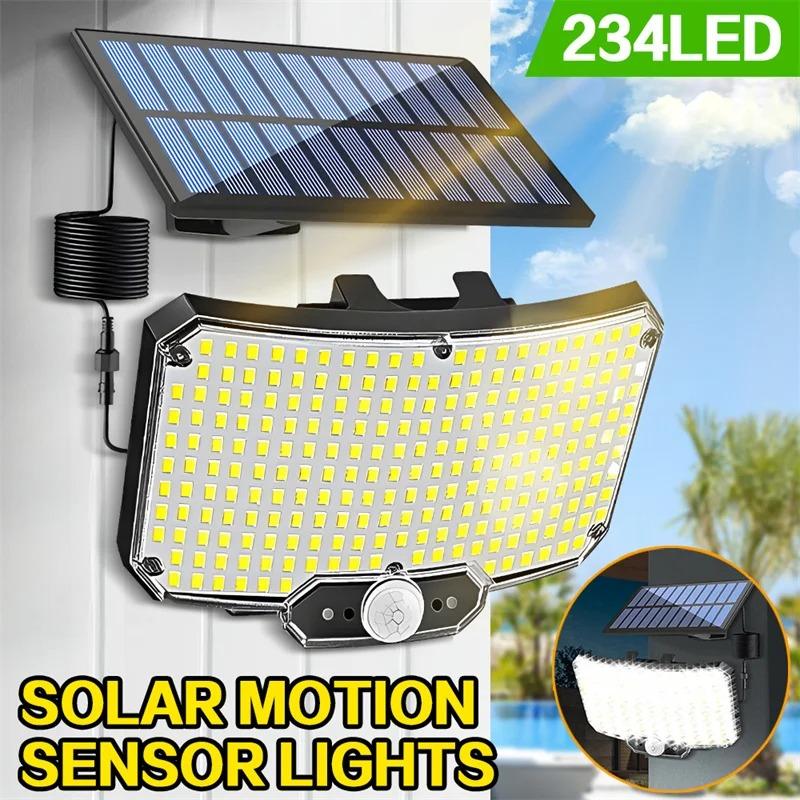 

Solar Lights for Outside, Solar Light Outdoor with Motion Sensor Waterproof Wall Lamp for Yard Garage Solar Flood Security Light No remote control-1PC