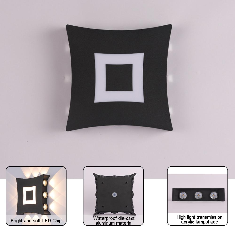 Wall Lamp LED 12W Up Down Wall Sconce Night Lamp Bedroom Indoor Outdoor Lighting For Home Room Decor Waterproof Street Light