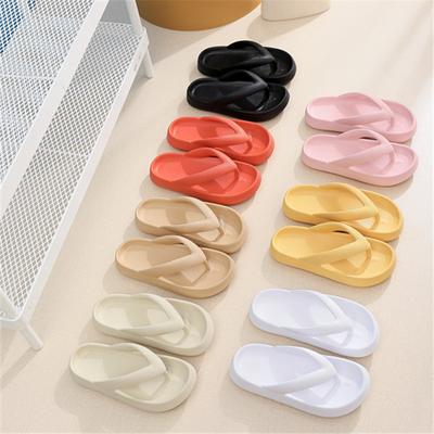 Fashion 2024 Fashion Summer Candy Colors Flip Flops Beach Soft Bottom Flat Slippers Women Outdoor Comfy Non Slip Flat Slide EVA Sandals