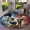Death Note Round Area Rug Carpet Rug For Living Room Bedroom Sofa Playroom Decor Nonslip Floor Mat