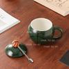 450ml Ceramic Basketball Shaped Tea Cup Gift Set Gift Creative Sports Basketball Theme Souvenir