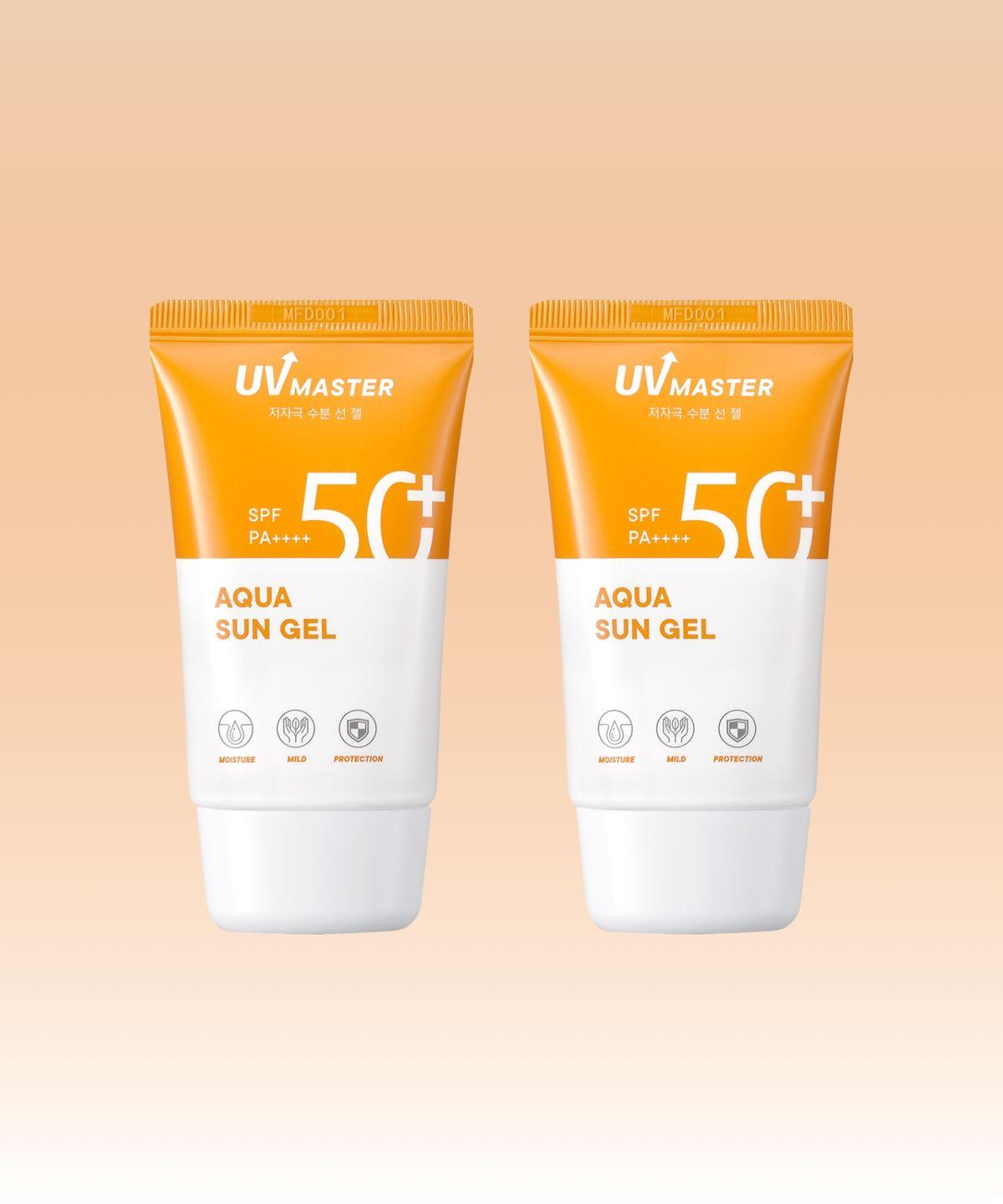 [2 pack] UV Master Aqua Sun Gel 50ml