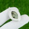 Natural Moss Prehnite Gemstone Pendant 925 Sterling Silver Jewelry For Girls