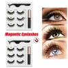 Magnetic False Eyelashes 3 Double Braids Beauty Eye Fashion Hand-painted Waterproof Eyeliner