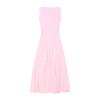 Pink u-neck sleeveless vest dress women's summer slim-fit waist lace skirt design Spice girl a-word long dress