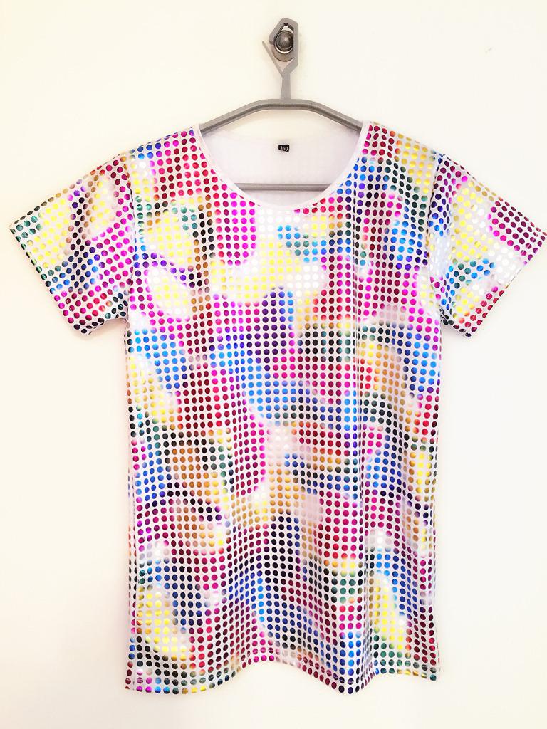Unisex Sequin Stretch Performance Jazz Dance T-Shirt