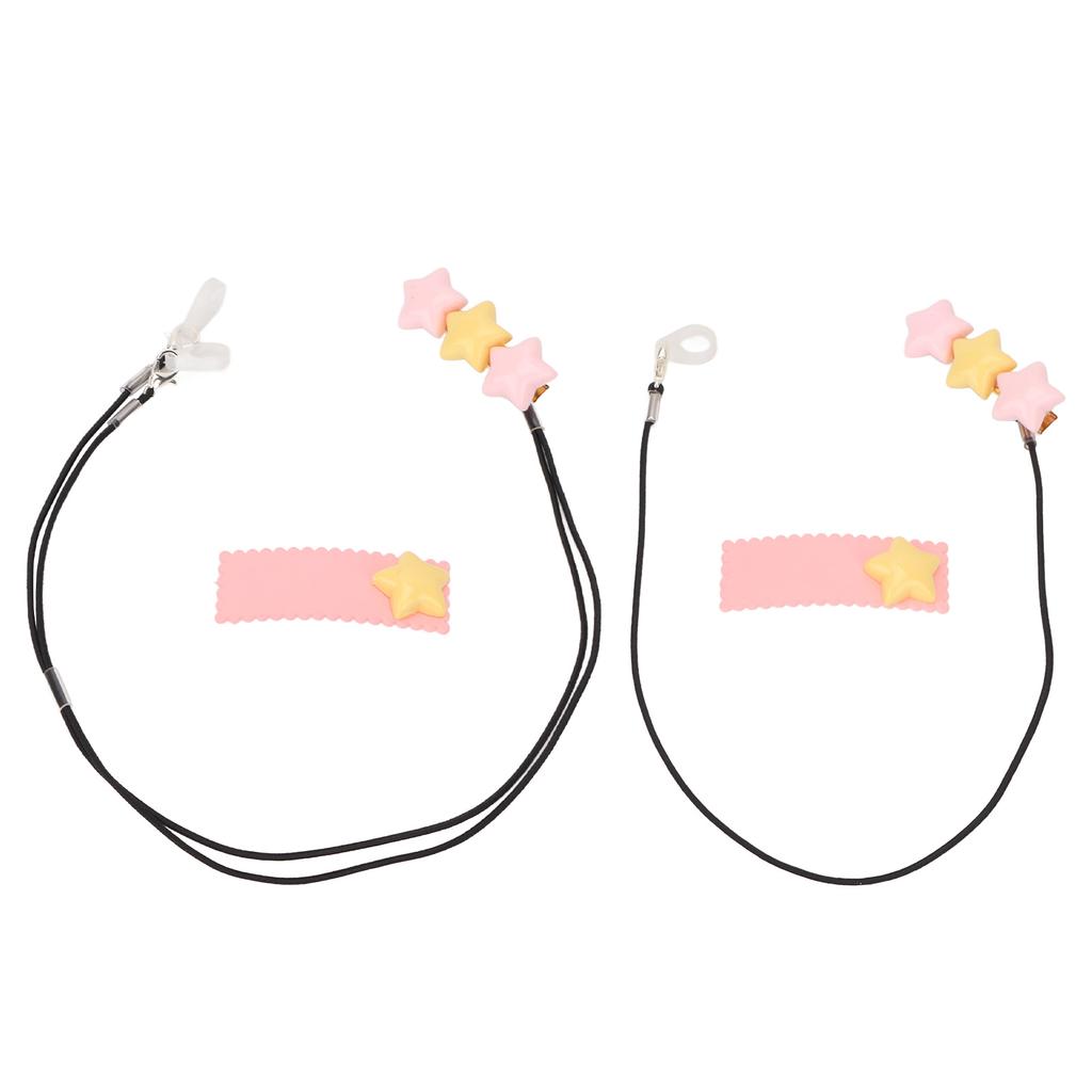 Deaf Aid Holder 3 Star Ornament Anti Lost Fashionable Durable Nylon Deaf Aid Clip for Children The S