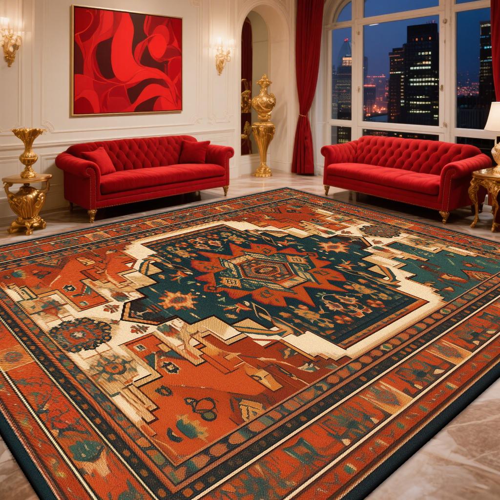 Retro Perzisch Tapijt Woonkamer Decoratie Slaapkamer Bohemien Rood Grote Oppervlakte Tapijten Wasbaar Lounge Tapijt Lounges Salontafels Mat