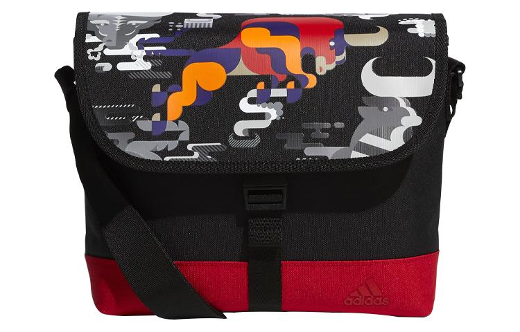 

Adidas Recycled Polyester Crossbody Bag, Shoulder Bag Unisex Black Light Scarlet GN9863