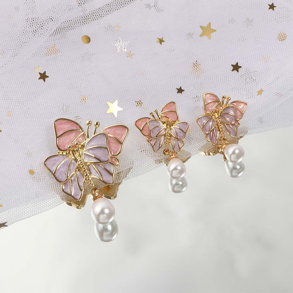 

Exquisite Gifts Oil Dripping Women Fashion Jewelry Enamel Earrings Butterfly Brooch Collar Pins