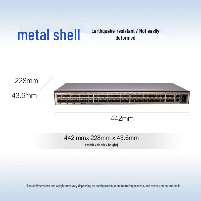 Huawei S6720S-S36S16X-A Enterprise Layer 3 Fiber Optic Switch CN plug (adapter included)