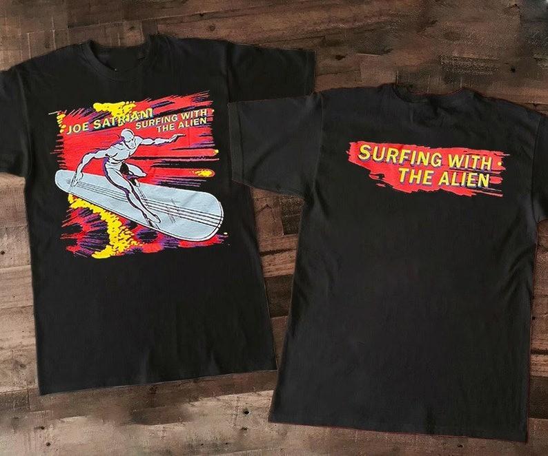 90s Joe Satriani Surfing With The Alien T-Shirt Joe Satriani Graphic Tee Unisex T-Shirt XXXL
