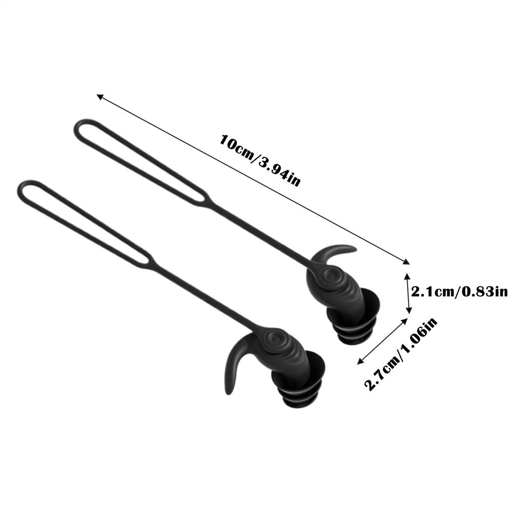 Silikon-Ohrstöpsel zum Schwimmen Lärmreduzierung Schwimm-Ohrstöpsel Wasser-Ohrstöpsel Wiederverwendbar Mit Lanyard Schlaf-Ohrstöpsel Schwimm