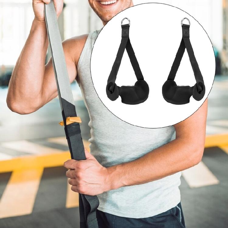Ergonomic Pulley Cable Machine Handle Fitness Workout Band Handle Heavy Duty Working Out Handle for Gym Enduring