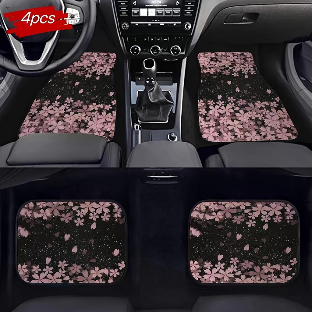 4pcs/Set Universal Car Front/Rear Foot Mats, All-Weather Fit For Cars, Crossovers And Trucks