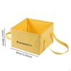 Collapsible Water Bucket for Outdoor Use with Handles and Foot Basin
