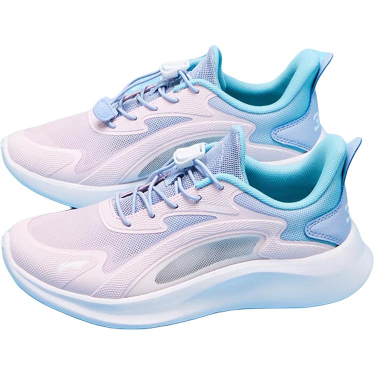 Li Ning Comfortable Versatile Shock Absorbing Breathable Low Top Kids Running Shoes Kids Sneaker Pink YKCU242-82