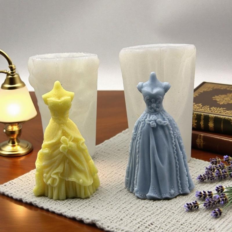 Silicone Molds Wedding Dress Candle Molds Epoxy Resin Molds Castings Molds Plasters Molds for Home Decoration