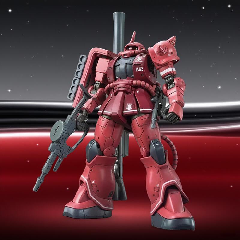 Gto Hg 1/144 Zaku Of The Red Comet Assembly Model Kit  Action Figure Exquisite Desktop Decoration Surprise Gift Collection Boy