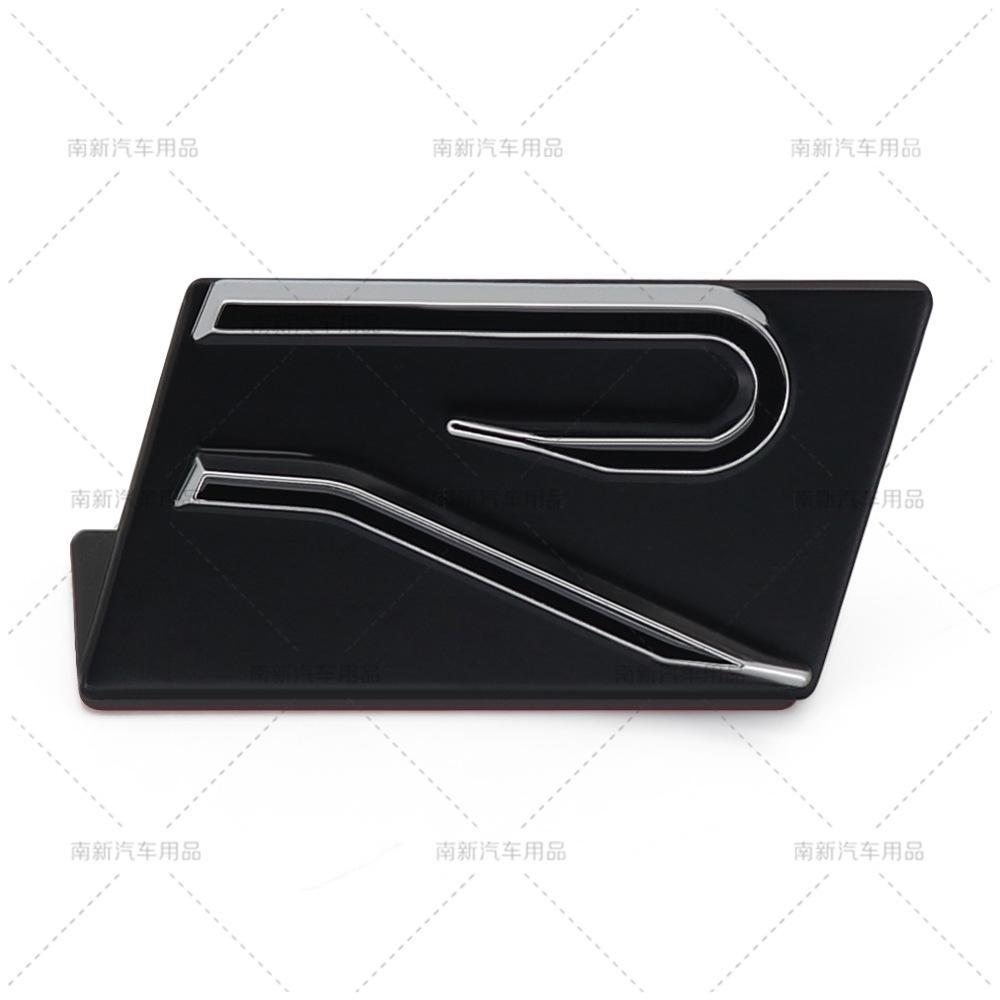 3D metal materail car new R rail front grille badge emblem stickers for VW Volkswagen SAGITARE ARTEON POLO MK GOLF 8 accessories