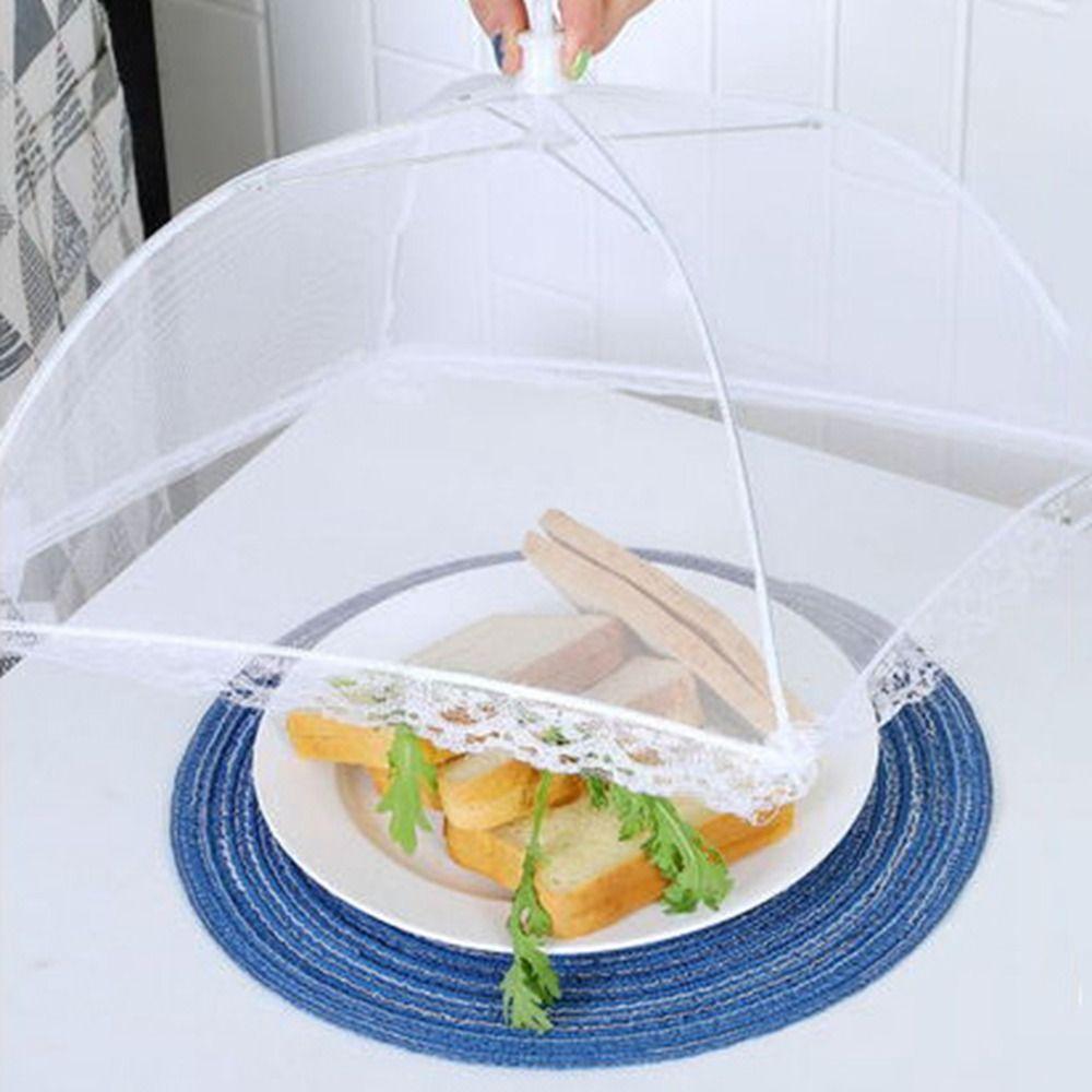 Large and Tall Food Cover Umbrella Pop-Up Picnic Protect Dish Cover Food Mesh Cover  Vegetable
