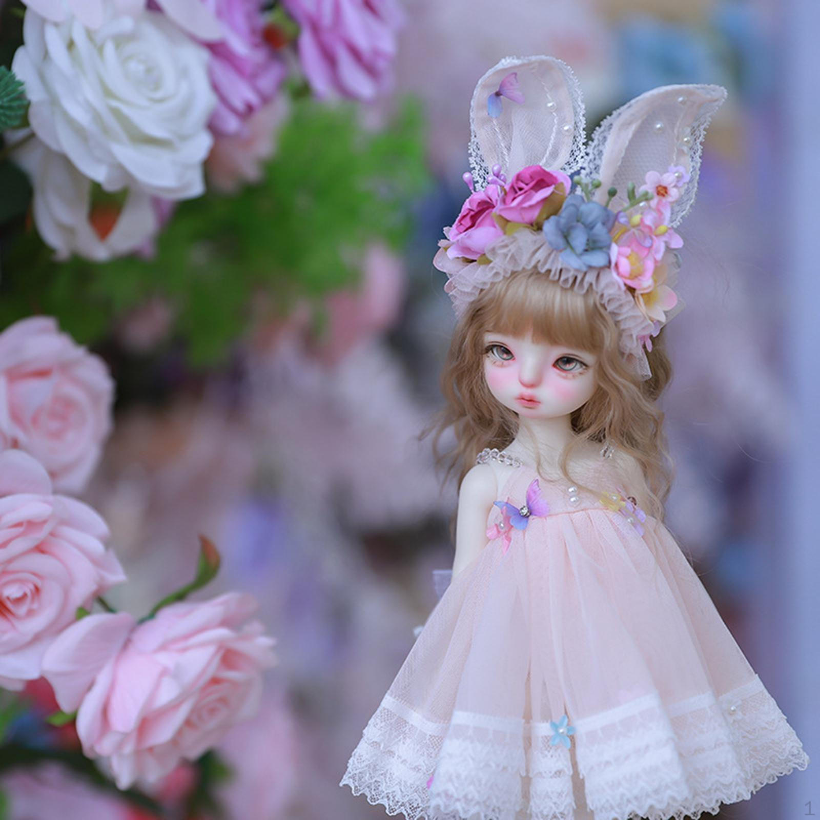 

1/6 BJD Кукла Принцесса Платье Костюм Создайте Своих Собственных Кукол для Модной Девочки Pink Bunny