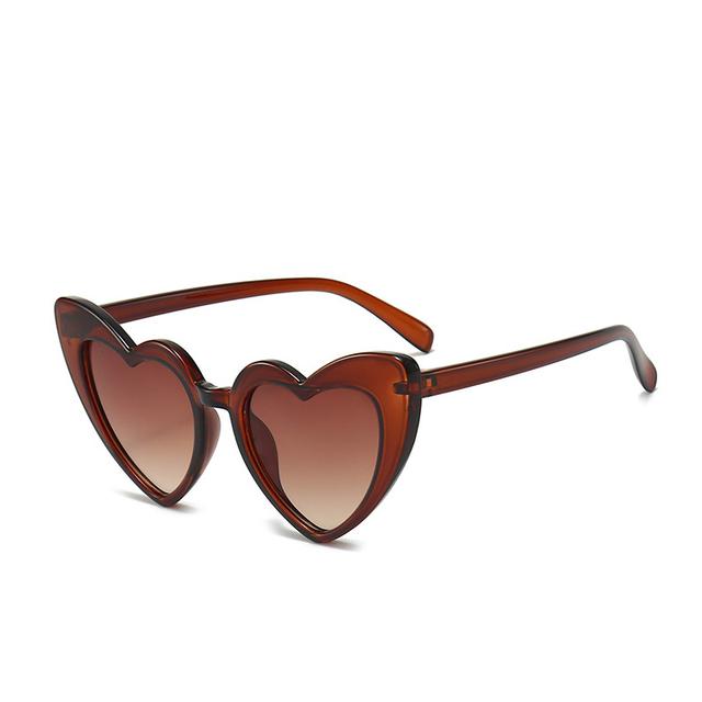 Adult Outdoor Heart-shaped Sun Glasses Glasses Classic Kids UV400 Eye Protection Sun Eyewear Outdoor Cat Eye Spectacle Frame Frame Sports Goggle